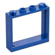 Window 1 x 4 x 3 without Shutter Tabs, Blue