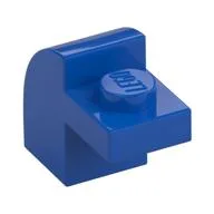 Brick Curved 1 x 2 x 1 1/3 with Curved Top, Blue
