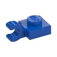 Plate Special 1 x 1 with Clip Horizontal [Thick Open O Clip], Blue