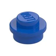 Plate Round 1 x 1 with Solid Stud, Blue