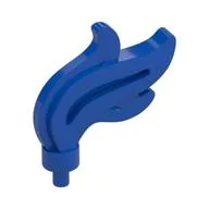 Flame / Headwear Accessory Plume / Feather, Triple Point, Blue