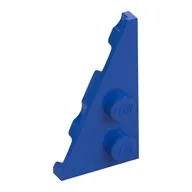 Wedge Plate 2 x 4 27° Left, Blue