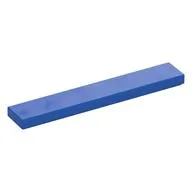 Tile 1 x 6 with Groove, Blue