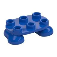 Feet, 2 x 3 x 2/3 with 6 Studs on Top, Blue