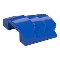 Brick Curved 4 x 3 with 3 Layers, 1 x 3 Cutout on Underside, Blue