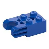 Technic Brick Special 2 x 2 with Ball Socket Wide and Axle Hole, No Arm Holes, Blue
