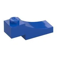 Brick Curved, 3 x 1 with 1/3 Inverted Cutout, Blue