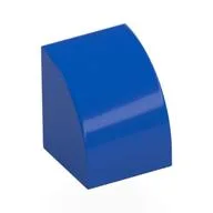 Brick Curved 1 x 1, Blue
