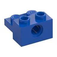 Technic Brick Special 1 x 2 with Pin Hole and 1 x 2 Plate, Blue