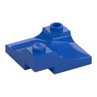 Brick Curved, Internal Double, 3 x 3 with 1/3 Inverted Cutout, Corner, Blue