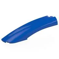 Brick Round, Curved 10 x 2 x 2 with Rounded End Left, Blue