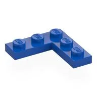 Plate 3 x 3 Corner, Blue