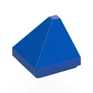 Brick Sloped 30° 1 x 1 x 2/3 Double Corner, Blue