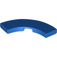 Tile 3 x 3 Curved, Macaroni, Blue