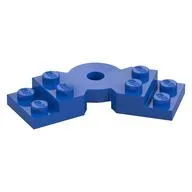 Plate Angled 2 x 2 with Step and Hole in Center, Blue