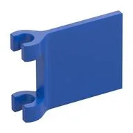 Flag 2 x 2 Square, Flared Clip Edge [Thick Clips], Blue