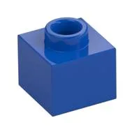Plate 1 x 1 x 2/3 with Open Stud, Blue