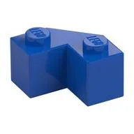 Brick Wedged 2 x 2 Facet, Blue