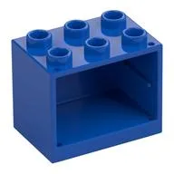 Cupboard 2 x 3 x 2 with Hollow Studs, Blue