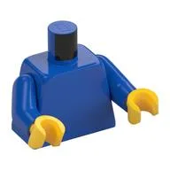 Torso, Blue Arms, Yellow Hands [Plain], Blue
