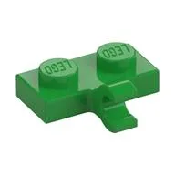 Plate Special 1 x 2 with Clip Horizontal on Side, Bright Green