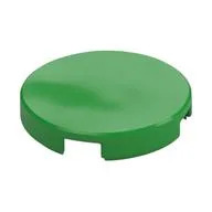 Tile Round 2 x 2 with Bottom Stud Holder, Bright Green