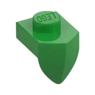 Plate Special 1 x 1 with Vertical Tooth, Bright Green