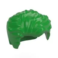 Hair Swept Left Tousled [Plain], Bright Green