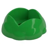 Duplo Round Rock / Bush / Space Crater 4 x 4 x 1.5 with 2 x 2 Hole, Bright Green