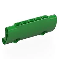 Technic Panel Curved 7 x 3 with 2 Pin Holes through Panel Surface, Bright Green