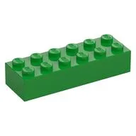 Brick 2 x 6, Bright Green