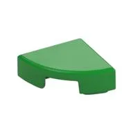 Tile Round 1 x 1 Quarter, Bright Green