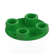 Plate Round 2 x 2 with Rounded Bottom [Boat Stud], Bright Green