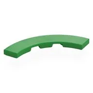 Tile 4 x 4 Curved, Macaroni, Bright Green