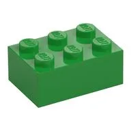Brick 2 x 3, Bright Green