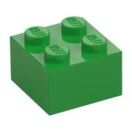 Brick 2 x 2, Bright Green