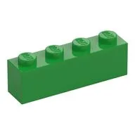 Brick 1 x 4, Bright Green