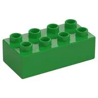 Duplo Brick 2 x 4, Bright Green