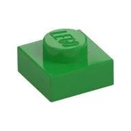 Plate 1 x 1, Bright Green