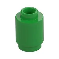 Brick Round 1 x 1 Open Stud, Bright Green