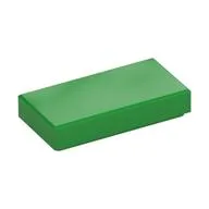 Tile 1 x 2 with Groove, Bright Green