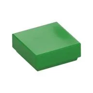Tile 1 x 1 with Groove, Bright Green