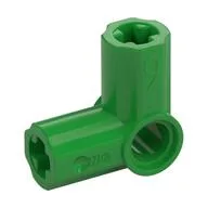 Technic Axle and Pin Connector Angled #6 - 90°, Bright Green