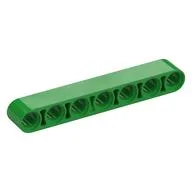 Technic Beam 1 x 7 Thick, Bright Green