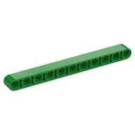 Technic Beam 1 x 11 Thick, Bright Green