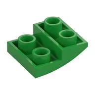 Brick Curved Inverted 2 x 2 x 2/3, Bright Green