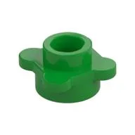 Plant, Flower, Plate Round 1 x 1 with 4 Petals, Bright Green