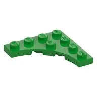 Plate Special 4 x 4 with 3 x 3 Quarter Round Cutout, Bright Green