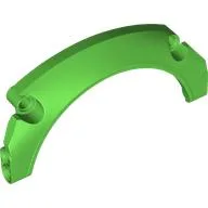 Technic Panel Car Mudguard Arched 11 x 5 x 2, Arched Top, Bright Green