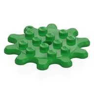 Plate Special 4 x 4 Splat Gear, 10 Teeth, Bright Green
